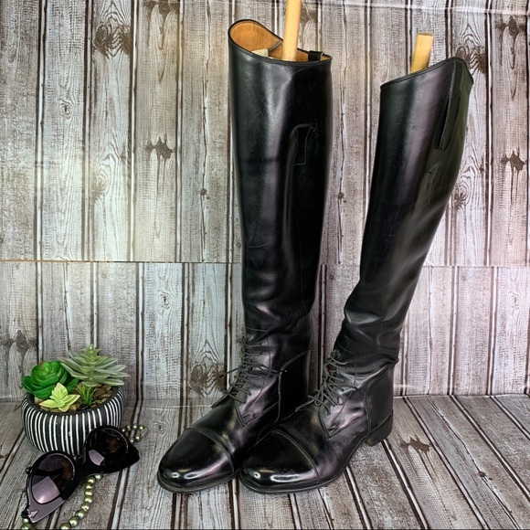 E. VOGEL Bespoke/Custom Black Leather Riding Boot, 7 - Picture 6 of 14